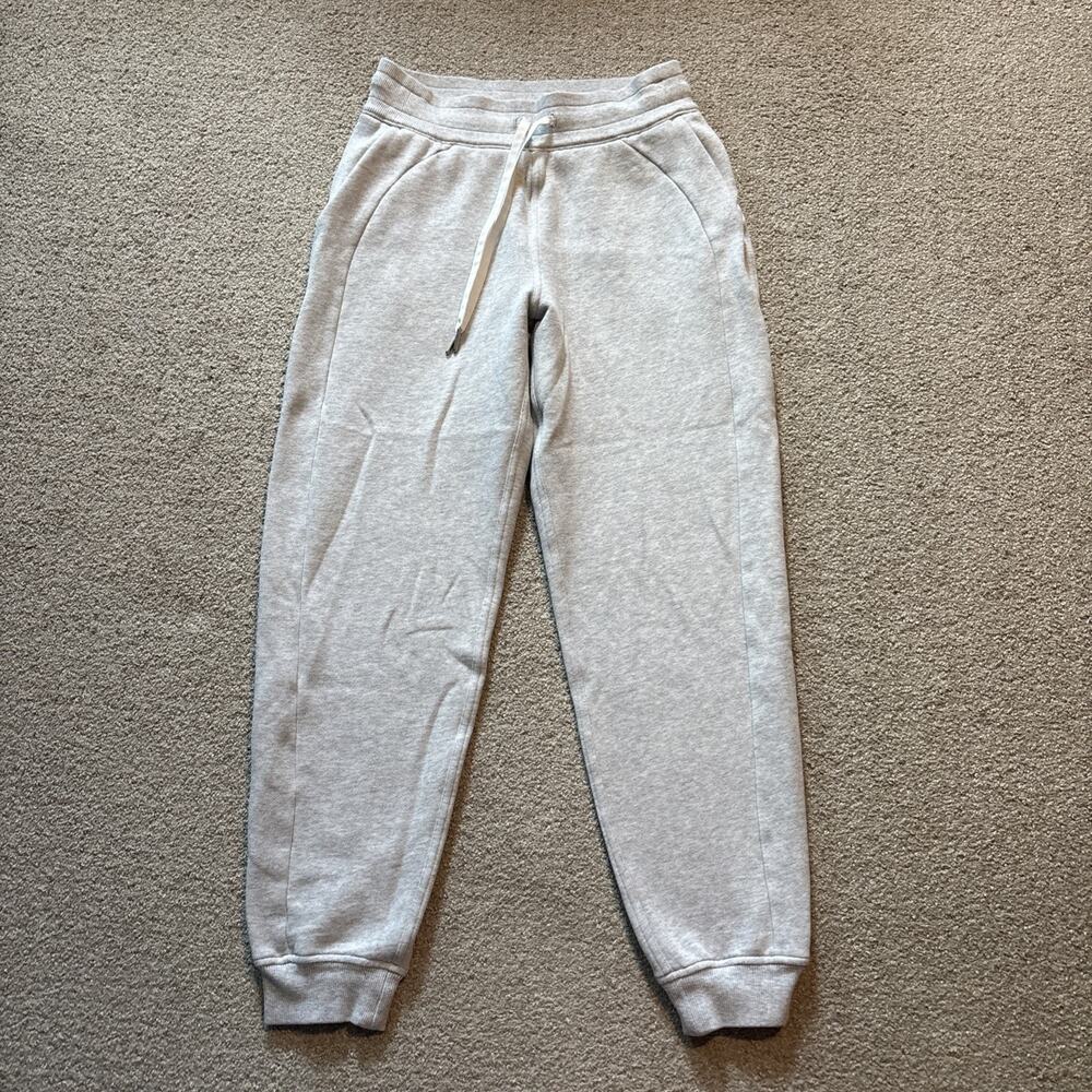 Lululemon Scuba High-Rise Jogger Sweatpants Womens Size 4 Light Gray 27” In